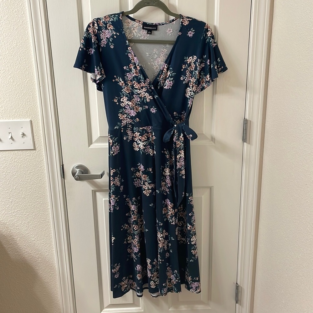Fortune + Ivy Faux Wrap Dress